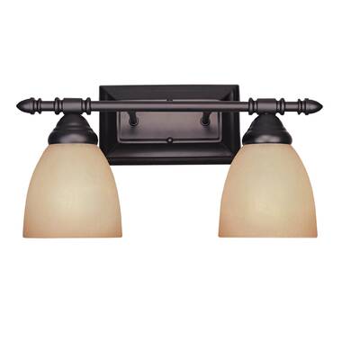 Oil rubbed deals 2 light vanity